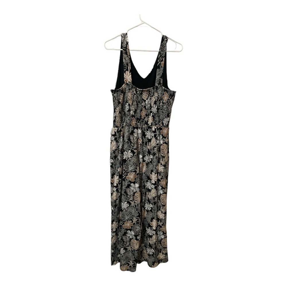 J. Jill Wearever Leaf Floral Print Jumpsuit - Picture 2 of 4